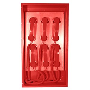 Fire Phone Handset Cabinet, Red (Holds 6 FNV-FH Handsets)