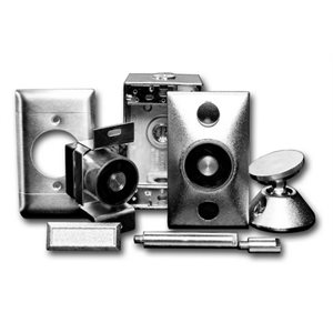 DH24120FPC - Door Holder 24/120V Flush Mount, Chrome Finish