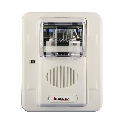 HEC3-12WW - Horn Strobe 12VDC, Multi Candela, Wall Mount, White HEC3-12WW - Horn Strobe 12VDC, Multi Candela, Wall Mount, White