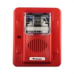 HEC3-24WR - Horn Strobe 24VDC, Multi Candela, Wall Mount, Red