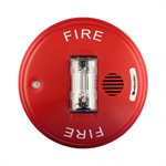 HCC24CR - Horn Strobe 24VDC, Multi Candela, Ceiling Mount, Red