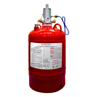 35 Lb Clean Agent Cylinder 1 Brass Valve C W Top Plug Adapter