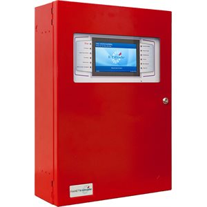 LA203H2-10 Latitude Panel, 4 Slot Standard Plexi-Door, English, 10.25 (120V), 4 Loop, Red