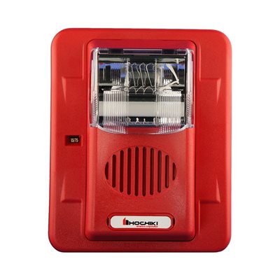 HEC24-1575WR - Horn Strobe 24VDC, 15/75CD, Wall Mount, Red HEC24-1575WR - Horn Strobe 24VDC, 15/75CD, Wall Mount, Red